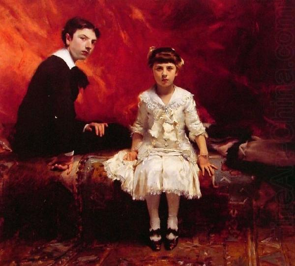 John Singer Sargent Portrait of edouard and Marie-Louise Pailleron, edouard Pailleron children china oil painting image